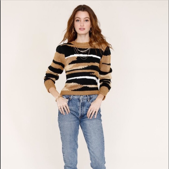 Heartloom Sweaters - NWT Anthropologie Heartloom Tiger Bette Sweater, Medium